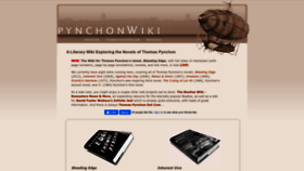 What Pynchonwiki.com website looked like in 2023 (1 year ago)