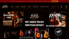 What Peachguitars.com website looked like in 2023 (1 year ago)