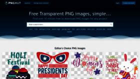 What Pnghut.com website looked like in 2023 (1 year ago)