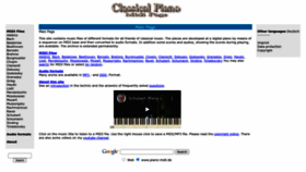 What Piano-midi.de website looked like in 2023 (1 year ago)