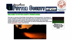 What Pottercountypa.net website looked like in 2023 (1 year ago)