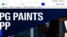 What Ppgpaints.com website looked like in 2023 (1 year ago)