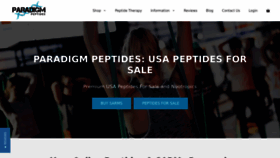 What Paradigmpeptides.com website looked like in 2023 (1 year ago)