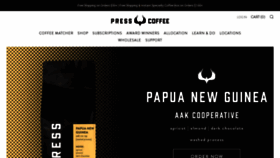 What Presscoffee.com website looked like in 2023 (1 year ago)