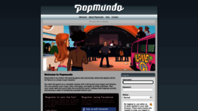 What Popmundo.com website looked like in 2023 (1 year ago)