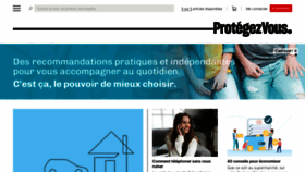 What Protegez-vous.ca website looked like in 2023 (1 year ago)