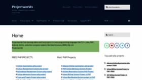 What Projectworlds.in website looked like in 2023 (3 years ago)
