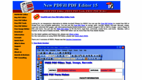 What Pdfill.com website looked like in 2023 (1 year ago)