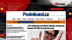What Podnikatel.cz website looked like in 2023 (1 year ago)