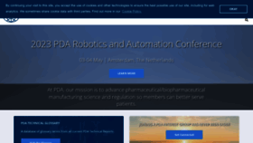 What Pda.org website looked like in 2023 (1 year ago)