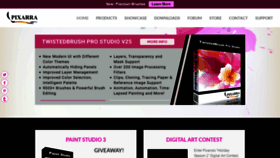 What Pixarra.com website looked like in 2023 (1 year ago)