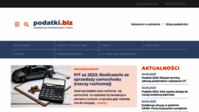 What Podatki.biz website looked like in 2023 (1 year ago)