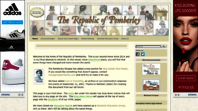What Pemberley.com website looked like in 2023 (1 year ago)