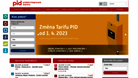 What Pid.cz website looked like in 2023 (1 year ago)