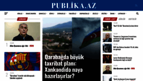 What Publika.az website looked like in 2023 (1 year ago)
