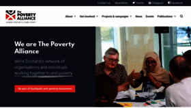 What Povertyalliance.org website looked like in 2023 (1 year ago)