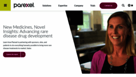 What Parexel.com website looked like in 2023 (1 year ago)