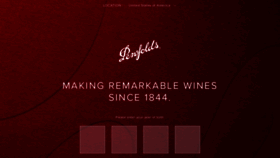 What Penfolds.com website looked like in 2023 (1 year ago)