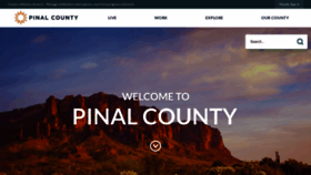 What Pinalcountyaz.gov website looked like in 2023 (1 year ago)