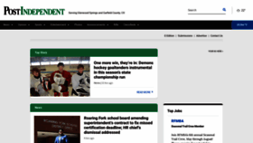 What Postindependent.com website looked like in 2023 (1 year ago)