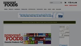What Preparedfoods.com website looked like in 2023 (2 years ago)