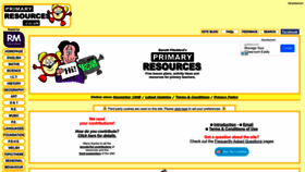 What Primaryresources.co.uk website looked like in 2023 (1 year ago)