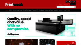 What Printweek.com website looked like in 2023 (1 year ago)