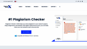 What Plagiarismcheckerx.com website looked like in 2023 (1 year ago)