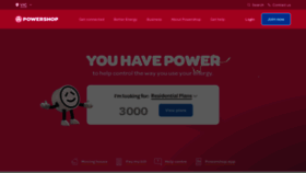 What Powershop.com.au website looked like in 2023 (1 year ago)