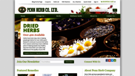 What Pennherb.com website looked like in 2023 (1 year ago)
