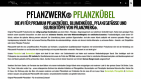 What Pflanzwerk.de website looked like in 2023 (1 year ago)