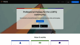 What Pridecounseling.com website looked like in 2023 (1 year ago)