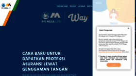 What Pfimegalife.co.id website looked like in 2023 (1 year ago)