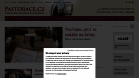 What Pastorace.cz website looked like in 2023 (1 year ago)