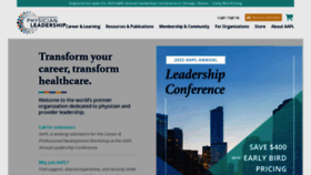 What Physicianleaders.org website looked like in 2023 (1 year ago)