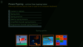 What Powertyping.com website looked like in 2023 (2 years ago)