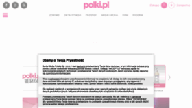 What Polki.pl website looked like in 2023 (1 year ago)