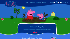 What Peppapig.com website looked like in 2023 (1 year ago)