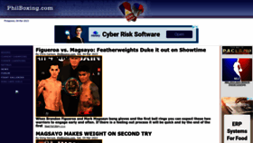 What Philboxing.com website looked like in 2023 (1 year ago)