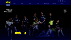 What Persib.co.id website looked like in 2023 (1 year ago)