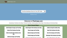 What Plantmaps.com website looked like in 2023 (1 year ago)