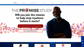 What Promisestudy.org website looked like in 2023 (1 year ago)