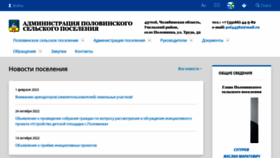 What Polovinsp.ru website looked like in 2023 (1 year ago)