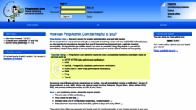 What Ping-admin.ru website looked like in 2023 (2 years ago)