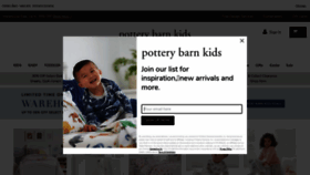 What Potterybarnkids.com.au website looked like in 2023 (1 year ago)
