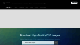 What Pngall.com website looked like in 2023 (1 year ago)