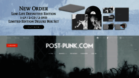 What Post-punk.com website looked like in 2023 (1 year ago)