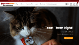 What Petfood.express website looked like in 2023 (1 year ago)