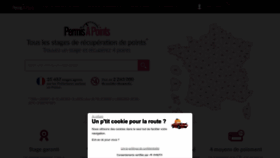 What Permisapoints.fr website looked like in 2023 (1 year ago)