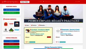 What Primerempleo.com website looked like in 2023 (1 year ago)